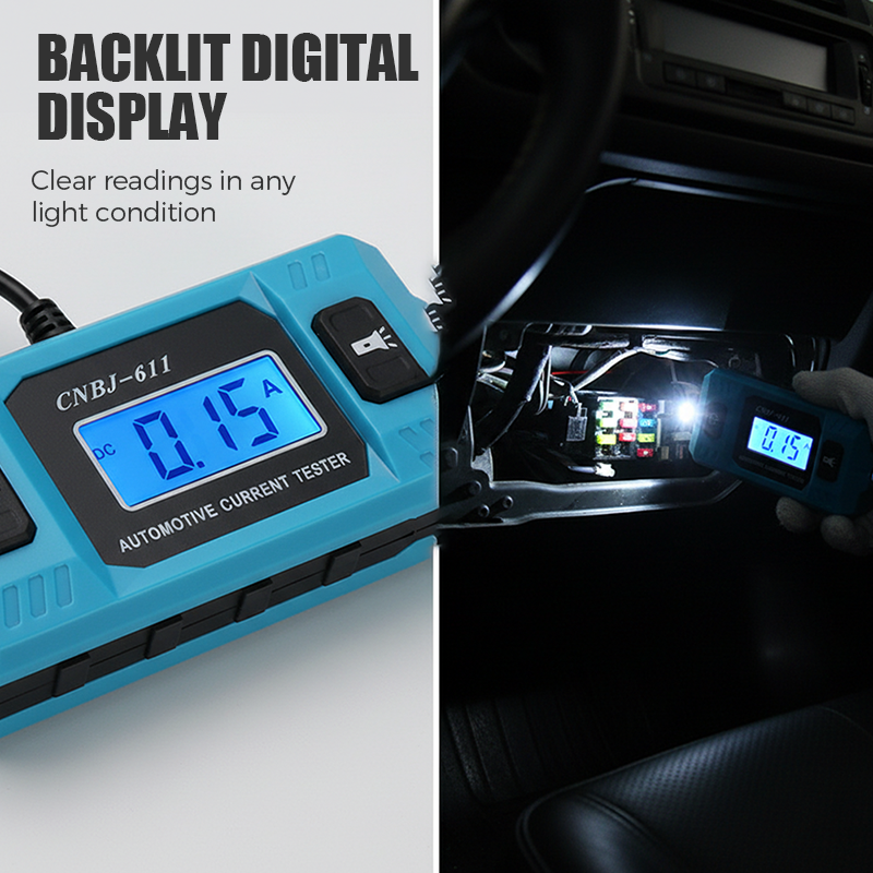 Automotive Current Tester ¨C Find Electrical Leaks Fast ¨C Plug & Play, No Wiring, No Guesswork