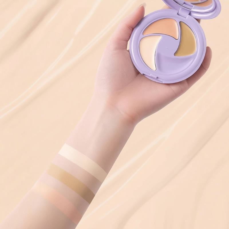 3-in-1-palet met kleurcorrigerende concealers