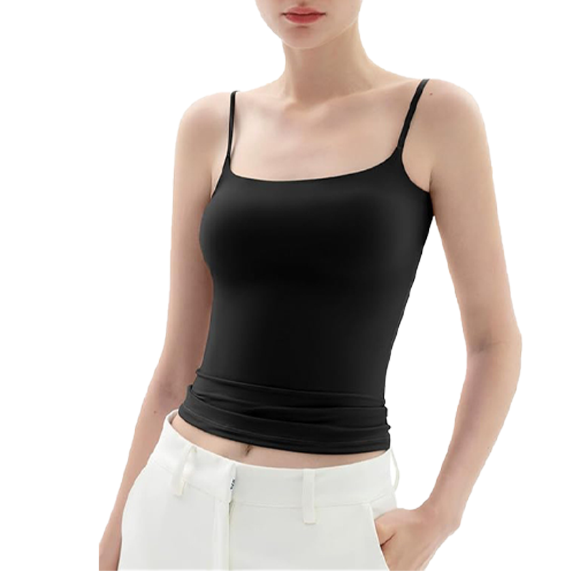 Damescamisole met spaghettibandjes en slim fit