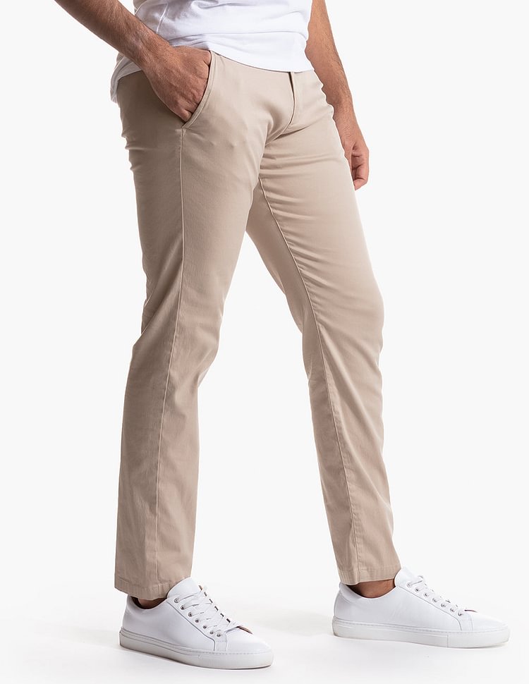 Lässige Stretch-Khaki-Hose für Herren