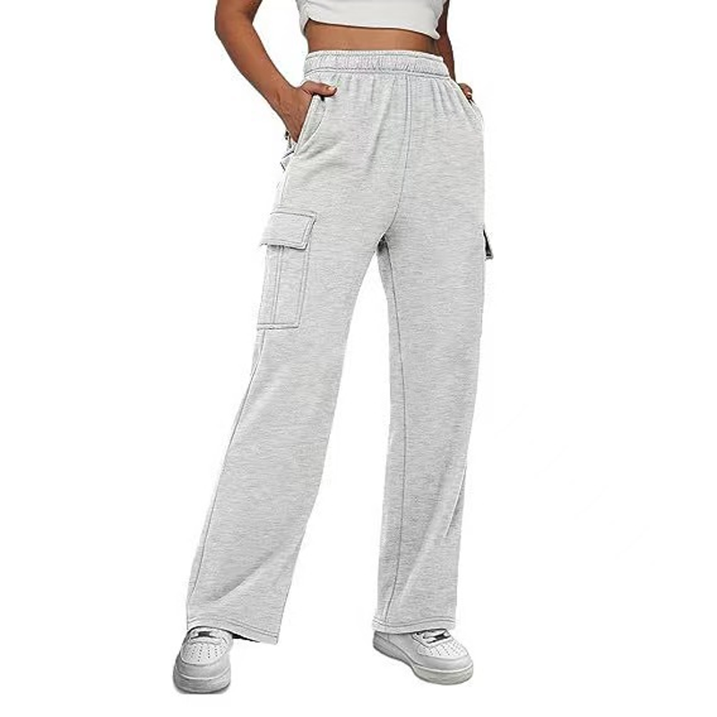 Women's High-Waist Wide-Leg Cargo Pants