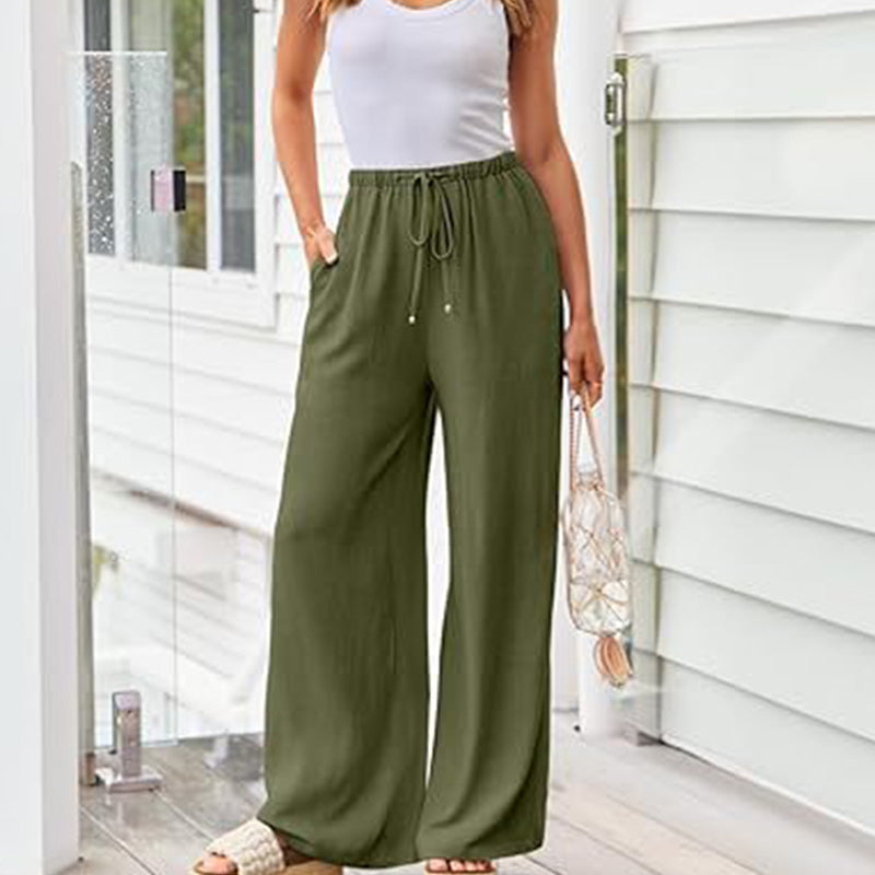 Sommerliche leichte schlichte Freizeithose für Damen