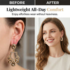 Elegant Geometric Hoop Earrings with Sparkling Accents