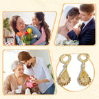 Women's Gold-Plated Teardrop Earrings