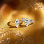 Elegant Sparkling Cubic Zirconia Ring