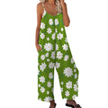 Damesjumpsuit met bloemenprint en wijde pijpen