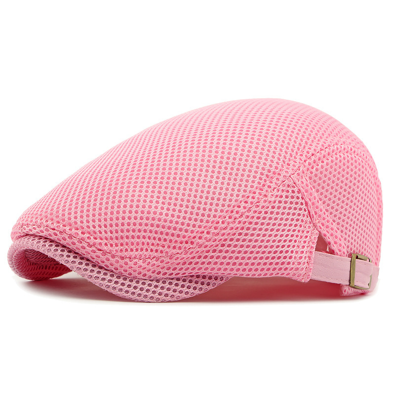 Breathable Flat Cap with Adjustable Strap ¨C Mesh Fabric, Classic Ivy Style & Built-in Sweatband