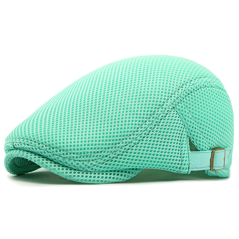 Breathable Flat Cap with Adjustable Strap ¨C Mesh Fabric, Classic Ivy Style & Built-in Sweatband