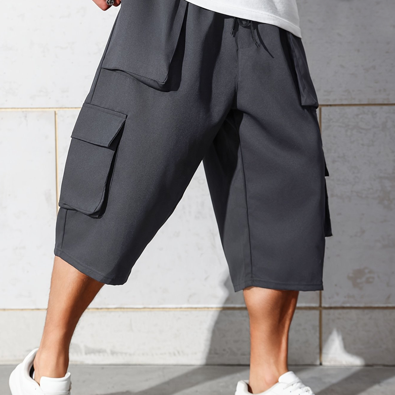 Men's Casual Cargo Capri Shorts