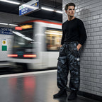 Lässige Camouflage-Hose für Herren mit Kordelzug