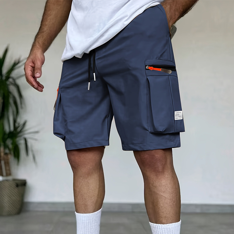 Casual cargoshort voor heren met meerdere zakken