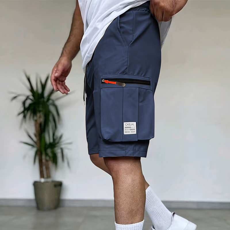 Men's Casual Cargo Shorts with Multi-Pockets