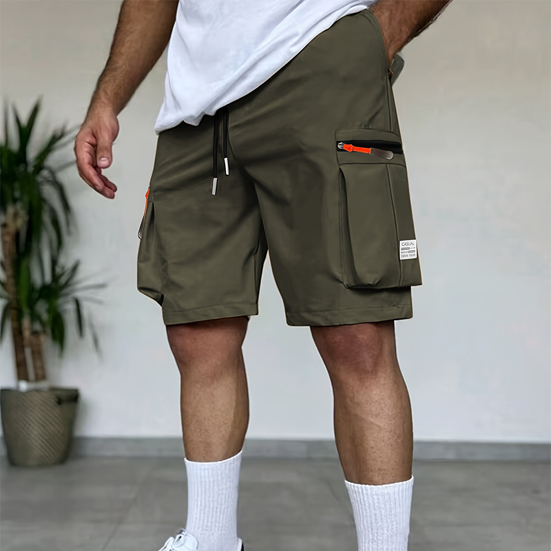 Men's Casual Cargo Shorts with Multi-Pockets
