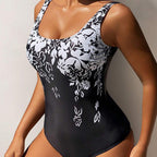 Fashion Printed One-Piece Swimsuit