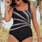 Fashion Printed One-Piece Swimsuit
