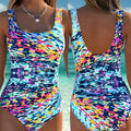 Fashion Printed One-Piece Swimsuit