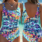 Fashion Printed One-Piece Swimsuit