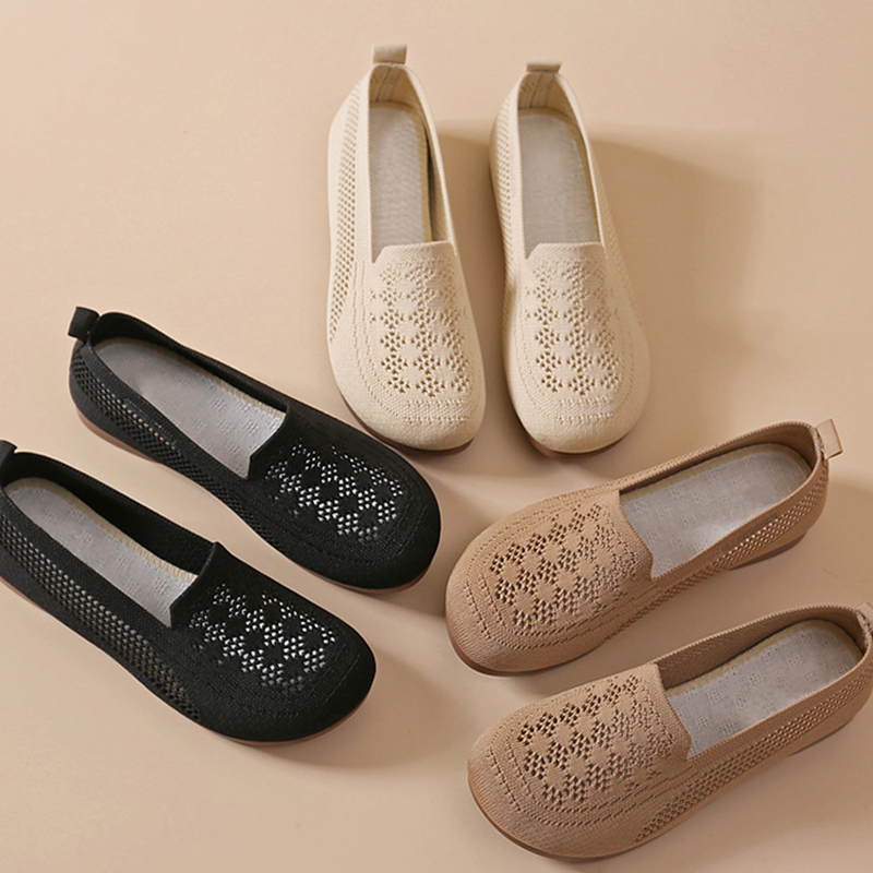 Women's Breathable Fly-Knit Slip-On Shoes