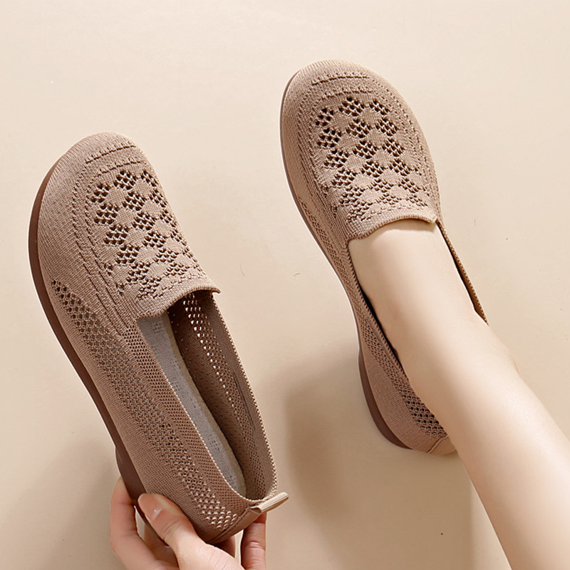 Women's Breathable Fly-Knit Slip-On Shoes