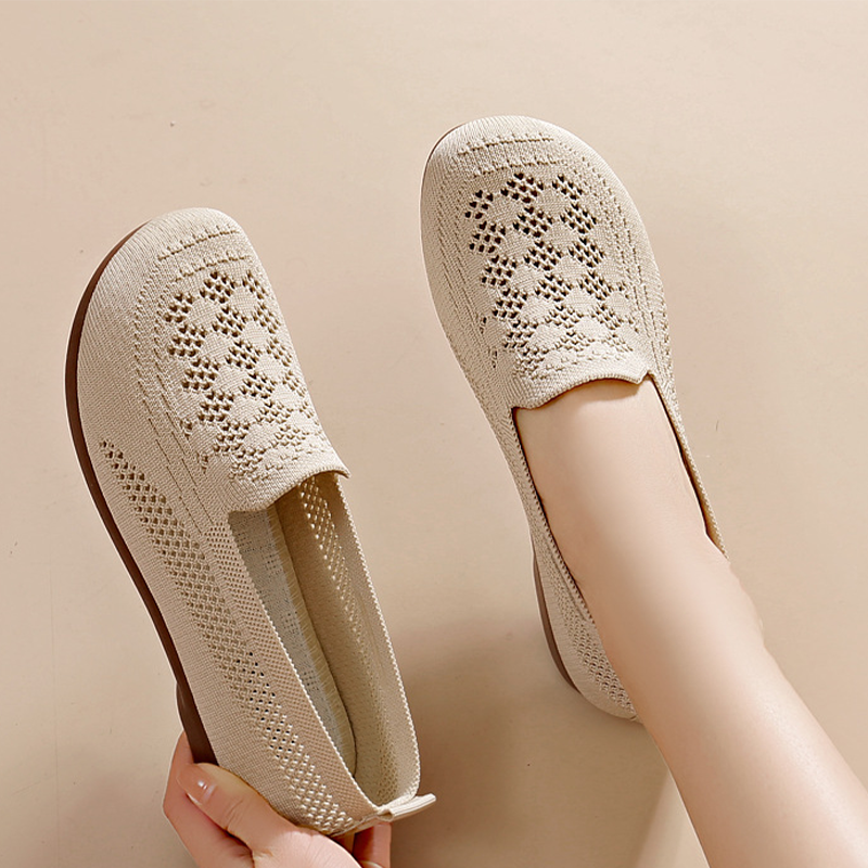 Women's Breathable Fly-Knit Slip-On Shoes
