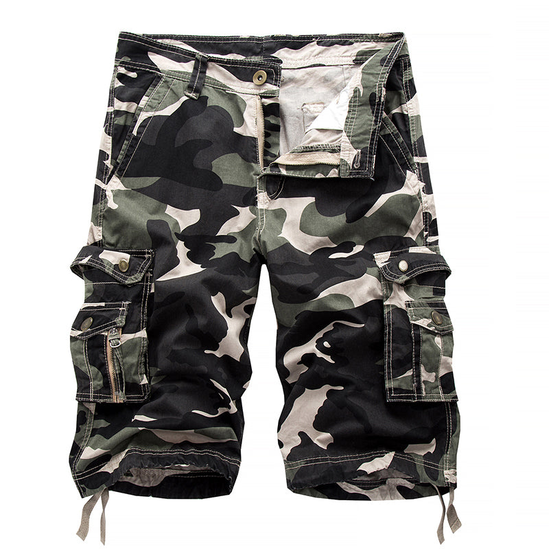Cargoshorts met camouflagemotief voor heren