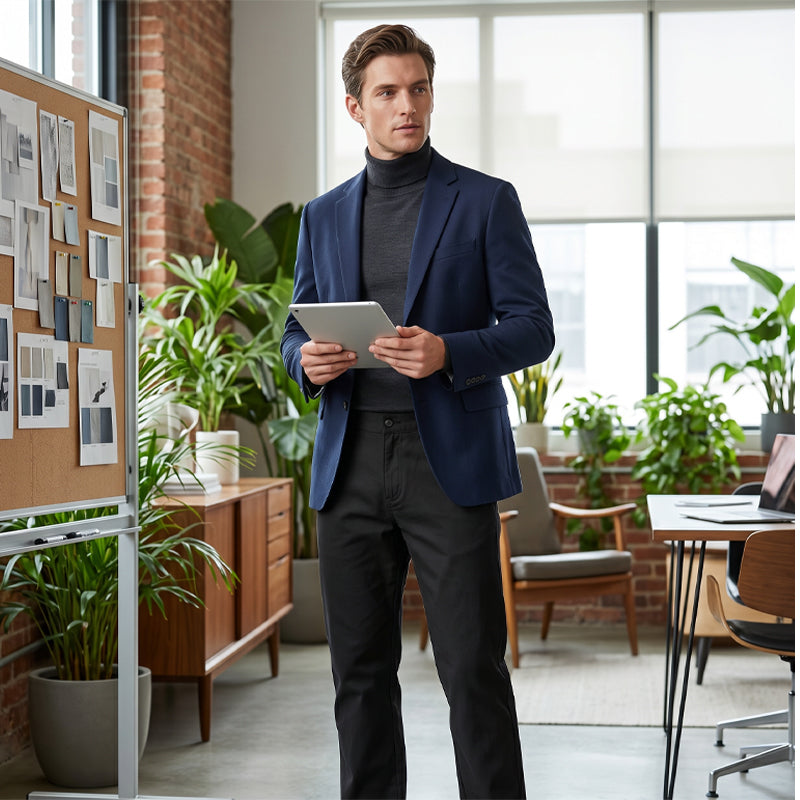 Men's Versatile Straight-Leg Casual Trousers