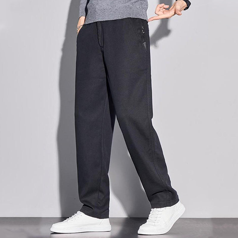 Veelzijdige casual broek met rechte pijpen voor heren