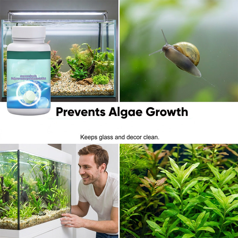 Free Effervescent Aquarium Tablets ¨C Crystal Clear, Odor-Free, Rapid Clarify