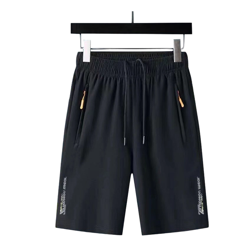 Sneldrogende sportshort voor heren met zakken met rits