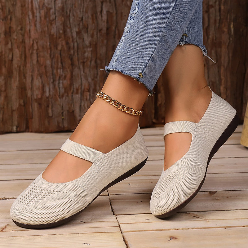 Breathable Knit Flats ¨C Soft as clouds, anti©\slip sole. Walk for hours, feet stay cool & fresh. Your new favourite