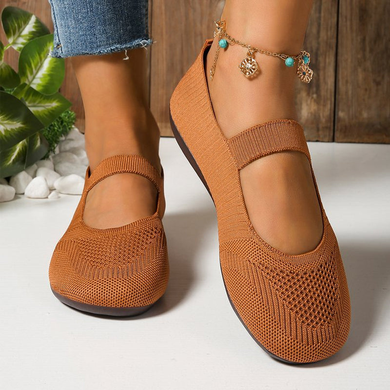 Breathable Knit Flats ¨C Soft as clouds, anti©\slip sole. Walk for hours, feet stay cool & fresh. Your new favourite