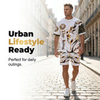 Men's Casual Top & Shorts 2-Piece Set