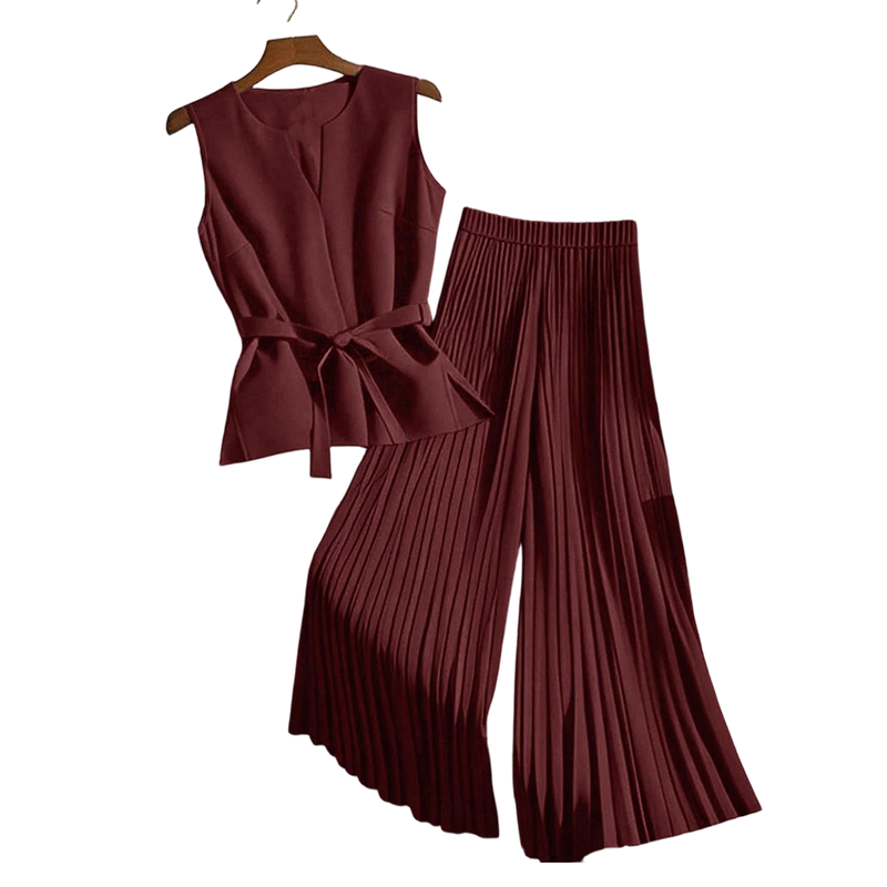 Dames 2-delige set met mouwloze top en broek