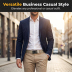 New Arrival Men Push-Pull Automatic Buckle Casual Polyester Belt