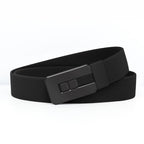 New Arrival Men Push-Pull Automatic Buckle Casual Polyester Belt