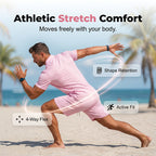 Men's Summer Breathable Shirt and Shorts Set