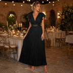 Flowy Pleated Maxi Dress ¨C Lightweight Fabric & Romantic Movement ¨C Twirl Through Your Day with Ease