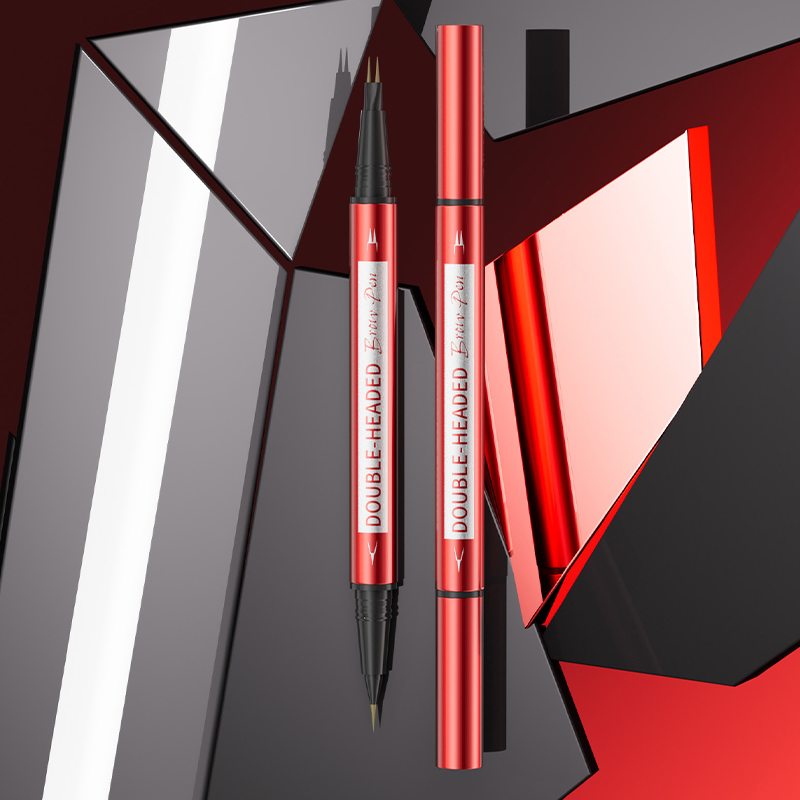 Waterproof wenkbrauwpotlood en eyeliner met twee uiteinden