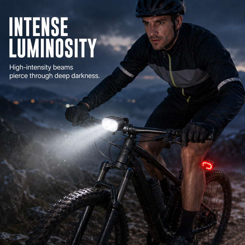 USB-aufladbares Fahrradlampen-Set