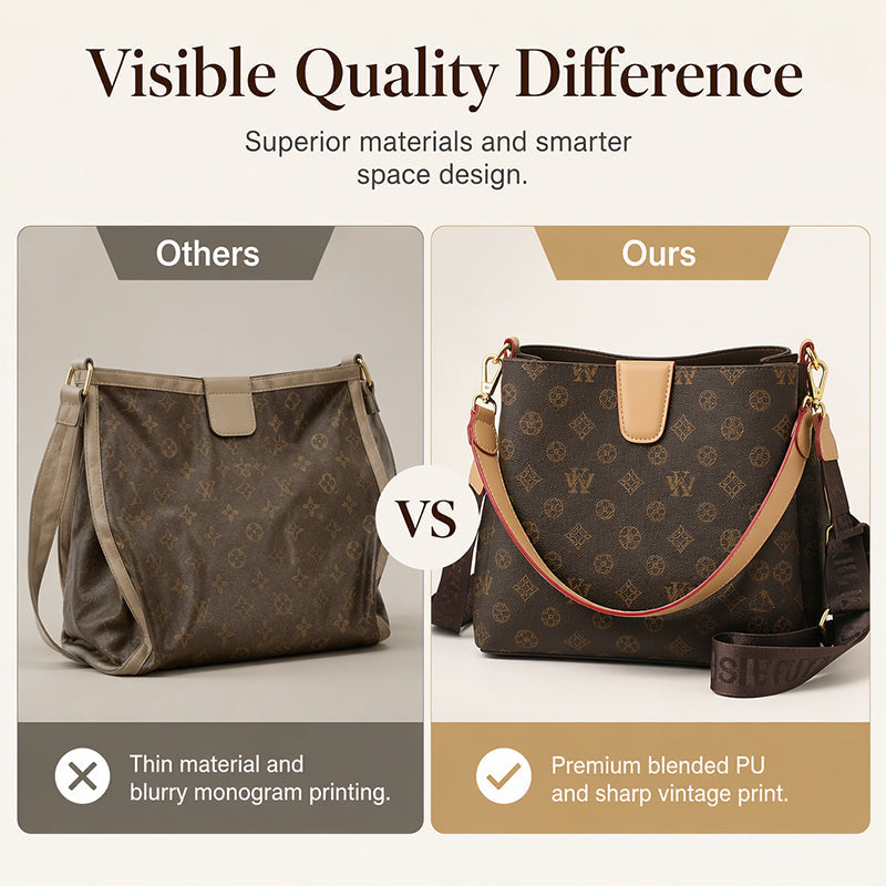 Chique bucketbag voor dames, schoudertas en crossbodytas
