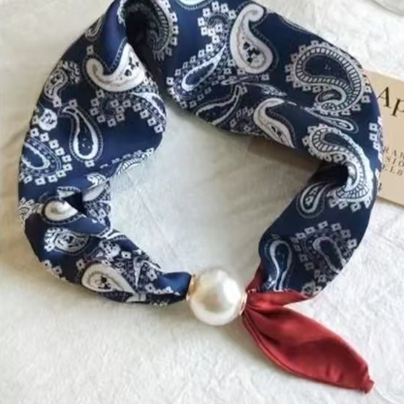 Zonder knopen te dragen zachte sjaal met magnetische parelgesp, veelzijdig voor elke dag