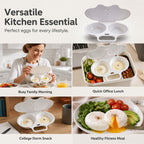 Free Dual Cavity Microwave Egg Poacher