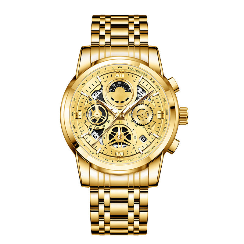 Klassiek quartzhorloge voor heren