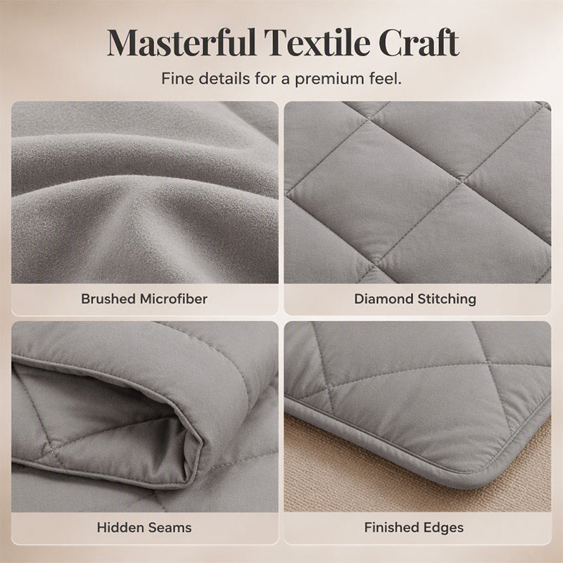 Quilted Microfiber Duvet Set | Evenly Distributed Filling
