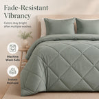 Quilted Microfiber Duvet Set | Evenly Distributed Filling