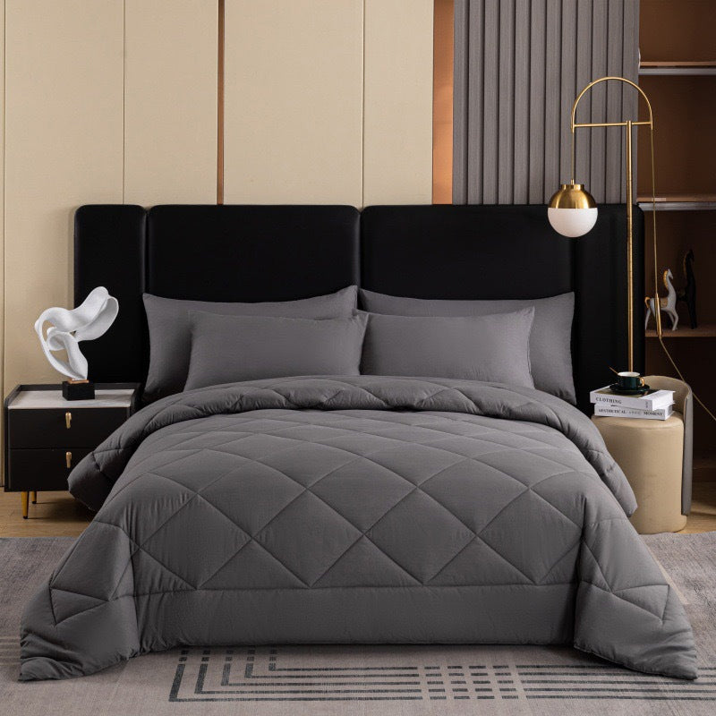 Quilted Microfiber Duvet Set | Evenly Distributed Filling