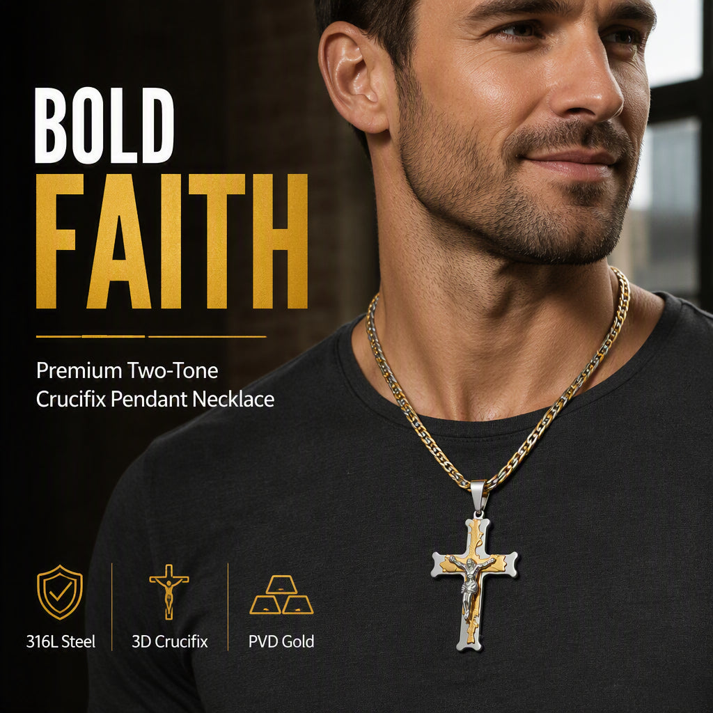 2026 Bold Cross Pendant Necklace