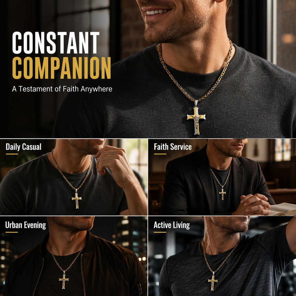 2026 Bold Cross Pendant Necklace