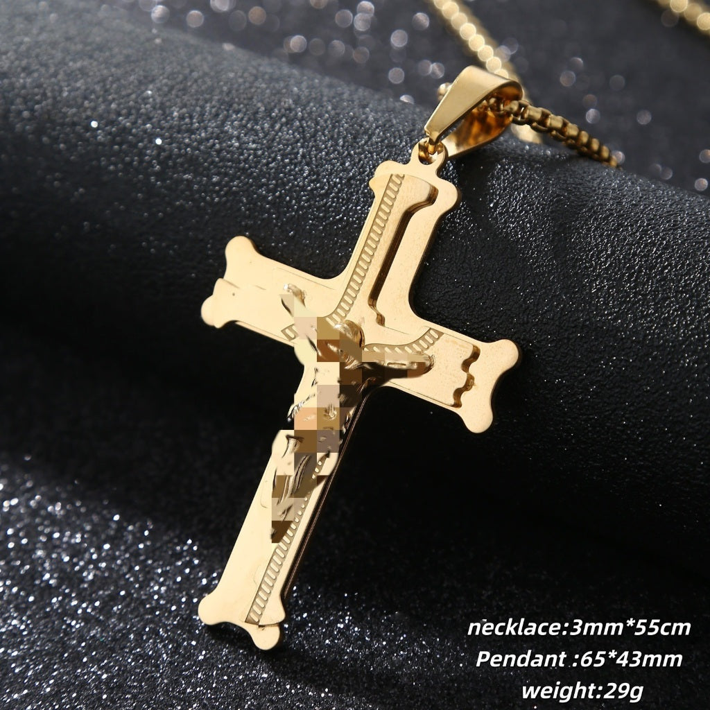 2026 Bold Cross Pendant Necklace