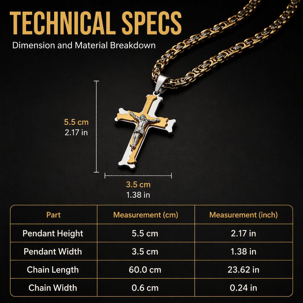 2026 Bold Cross Pendant Necklace